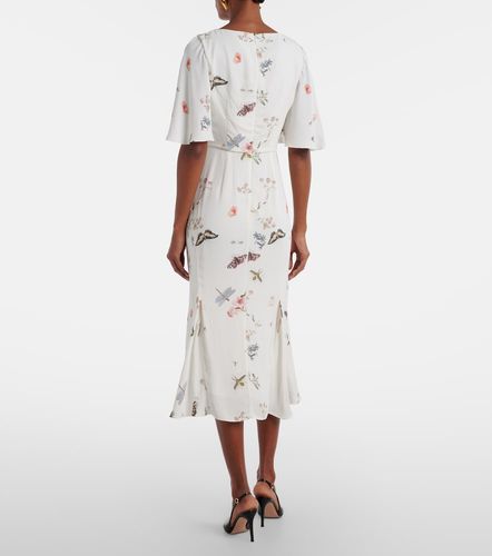 Bedrucktes Midikleid aus Crêpe - Erdem - Modalova