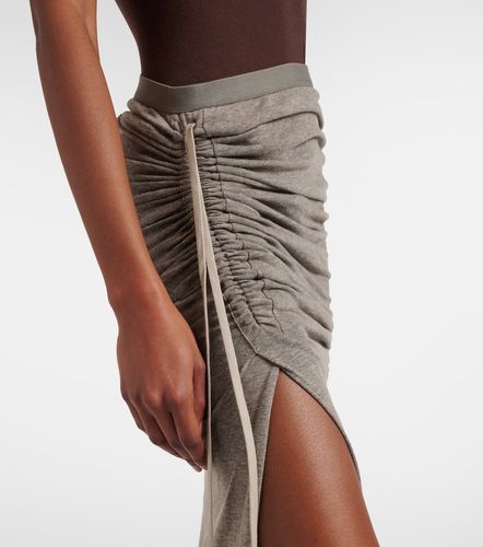 Gonna lunga in jersey di misto cotone - Rick Owens - Modalova