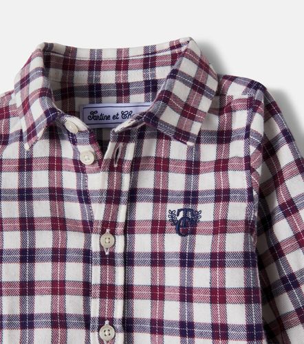 Bebé - camisa de sarga de algodón a cuadros - Tartine et Chocolat - Modalova
