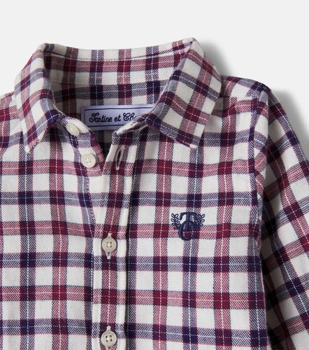 Bebé - camisa de sarga de algodón a cuadros - Tartine et Chocolat - Modalova