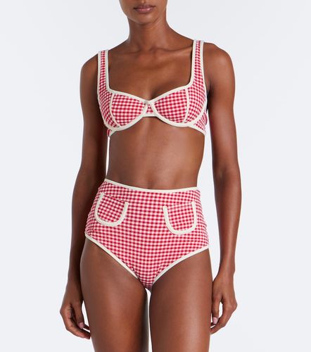 Top de bikini Romy de sirsaca a cuadros vichy - Montce - Modalova