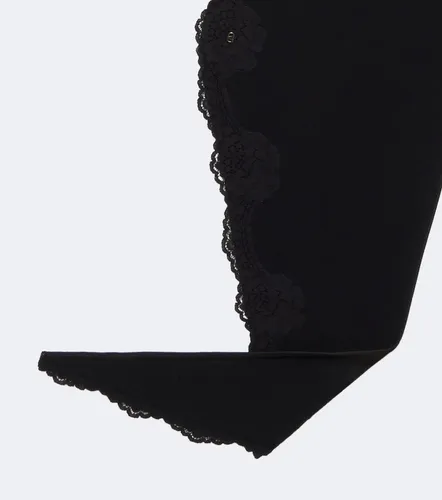 Sciarpa VLogo in cashmere con pizzo - Valentino Garavani - Modalova
