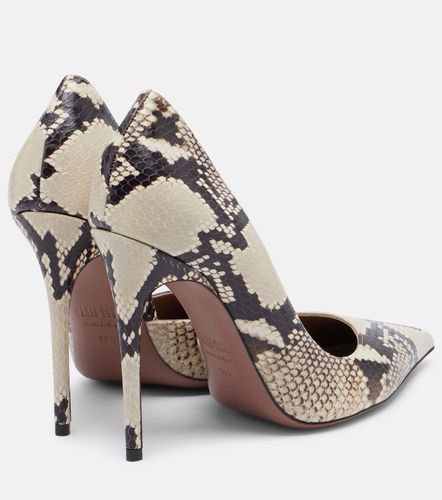Vera snake-effect leather pumps - Paris Texas - Modalova