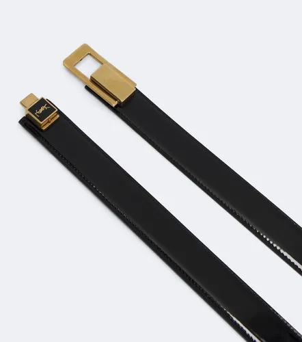 Cassandre leather belt - Saint Laurent - Modalova