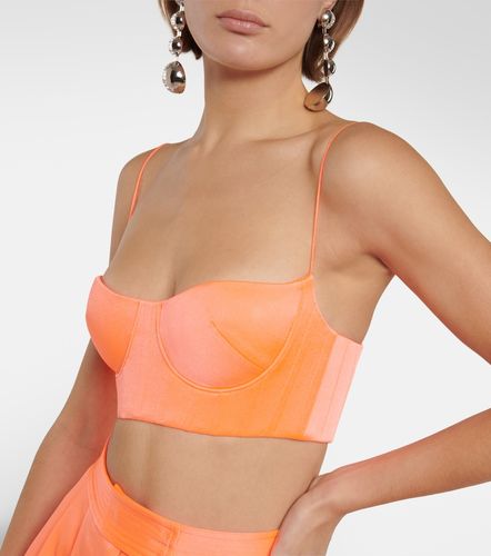 Bralette Hart de crepé de satén - Alex Perry - Modalova