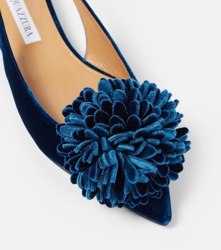 Slingback-Flats Couturier aus Samt - Aquazzura - Modalova