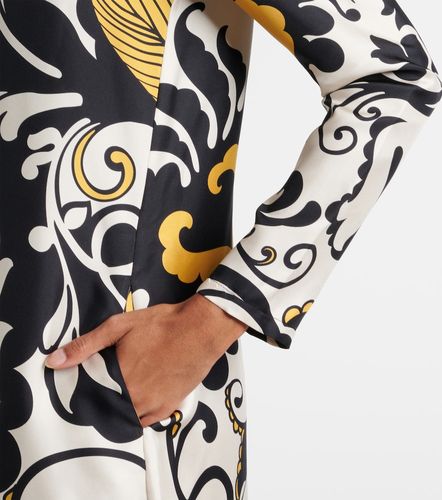 Abito midi Swing in twill di seta - La DoubleJ - Modalova