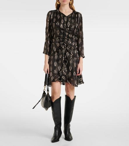 Octavia snake-effect silk-blend minidress - Isabel Marant - Modalova