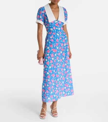 Falda midi Carpi de seda floral - Rixo - Modalova