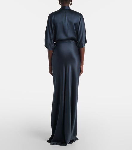 Asymmetric silk satin maxi skirt - The Sei - Modalova