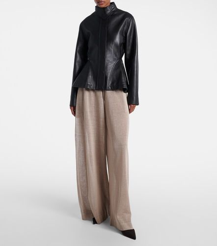 Alaïa Lederjacke - Alaia - Modalova