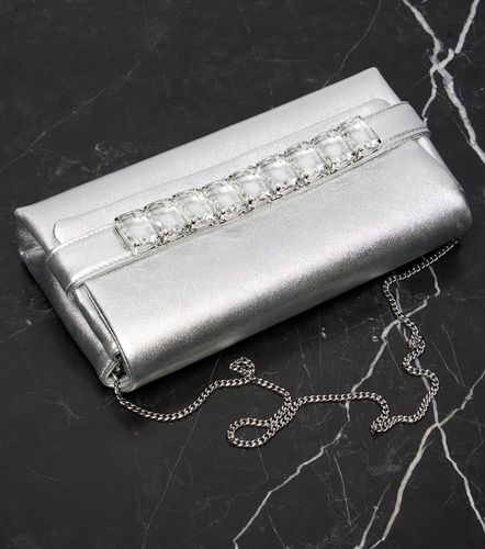 Kya metallic leather clutch - Jimmy Choo - Modalova