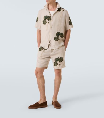 Camicia bowling Roberto in lino - Frescobol Carioca - Modalova