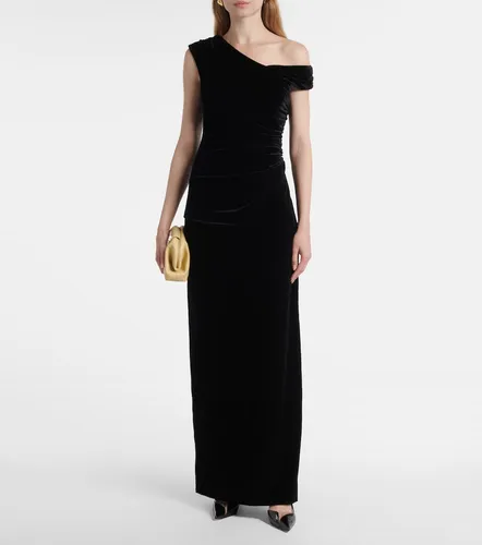 SIR Ettore ruched velvet gown - SIR - Modalova