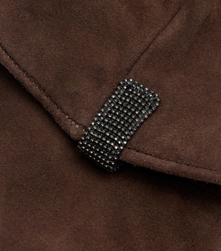 Monili suede gloves - Brunello Cucinelli - Modalova