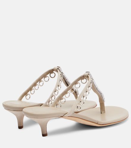 Pierced embellished leather thong sandals - Christopher Esber - Modalova