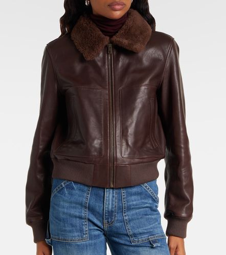 Giacca in pelle con shearling - Nili Lotan - Modalova