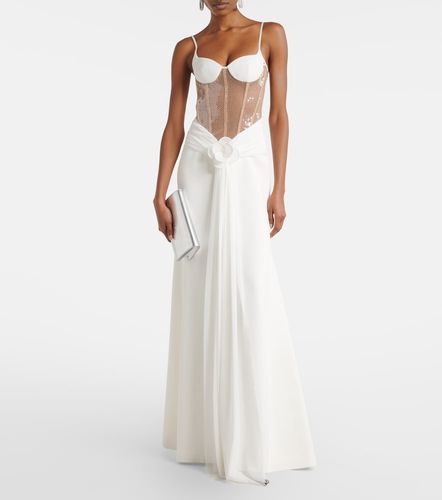 Abito bustier con paillettes - David Koma - Modalova