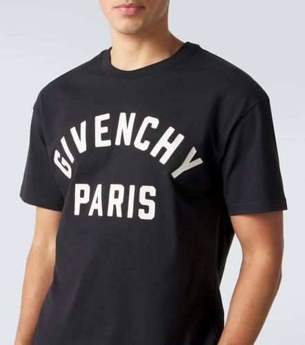 Camiseta de jersey de algodón con logo - Givenchy - Modalova