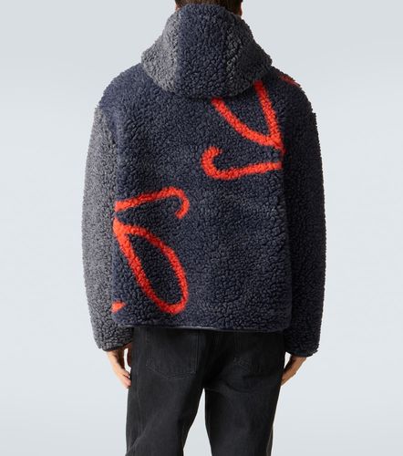 Anagram fleece jacquard jacket - Loewe - Modalova