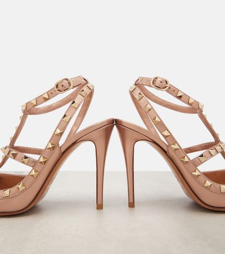 Pumps Rockstud 100 aus Metallic-Leder - Valentino Garavani - Modalova