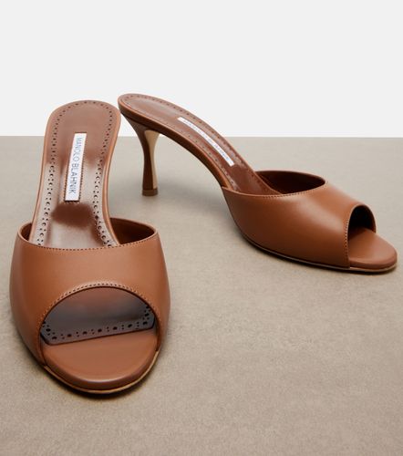 Manolo Blahnik Jada leather mules - Manolo Blahnik - Modalova