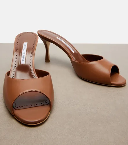 Manolo Blahnik Mules Jada de piel - Manolo Blahnik - Modalova