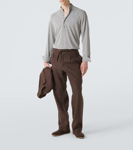 Stòffa Camicia Henley in cotone e seta - Stoffa - Modalova