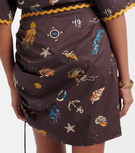 Alémais Minifalda de algodón estampada fruncida - Alemais - Modalova