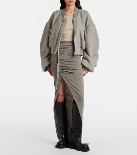 Secchia alpaca and wool-blend bomber jacket - Rick Owens - Modalova