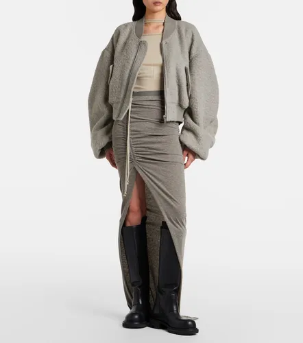 Secchia alpaca and wool-blend bomber jacket - Rick Owens - Modalova
