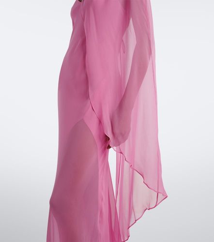 Vestido largo de seda con capa - The Sei - Modalova