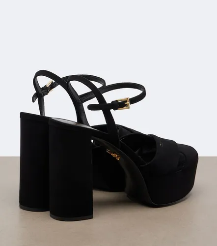 Sandalias con plataforma de ante - Prada - Modalova