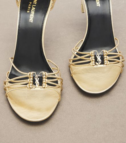 Babylone metallic leather sandals - Saint Laurent - Modalova