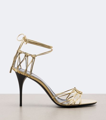 Sandalen Babylone aus Metallic-Leder - Saint Laurent - Modalova