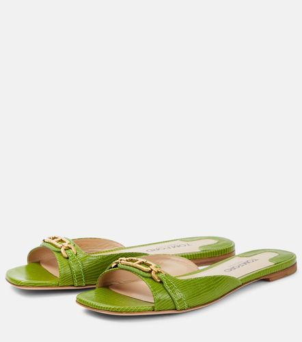 Whitney snake-effect leather slides - Tom Ford - Modalova