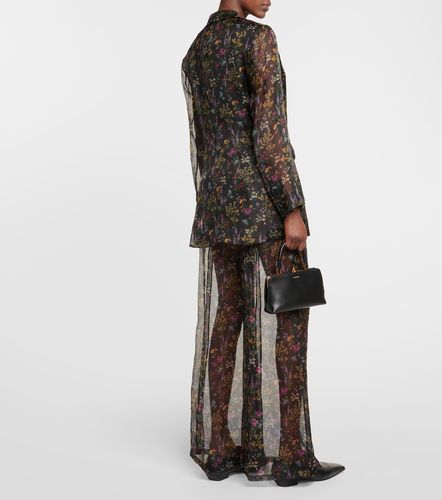 Jabot floral silk organza blouse - Max Mara - Modalova