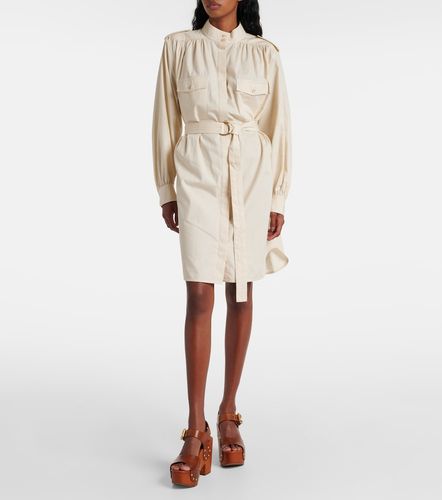Chloé Vestido midi de algodón con cinturón - Chloe - Modalova