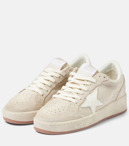 Ball Star 2 leather-trimmed suede sneakers - Golden Goose - Modalova