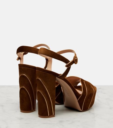 Suede platform sandals - Gianvito Rossi - Modalova