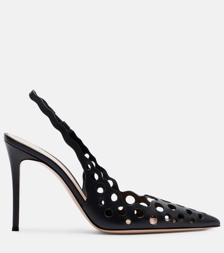 Leather slingback pumps - Gianvito Rossi - Modalova