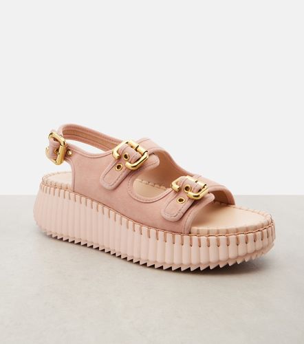 Chloé Sandali Nama in suede con platform - Chloe - Modalova