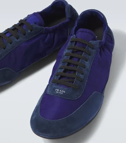 Collapse Re-Nylon and suede sneakers - Prada - Modalova