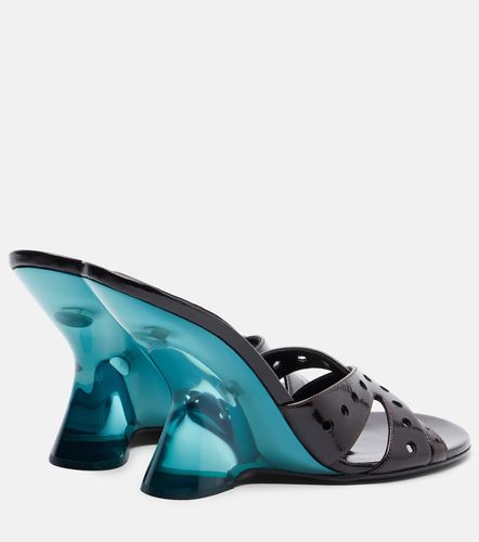 Mules con cuña de charol - Dries Van Noten - Modalova