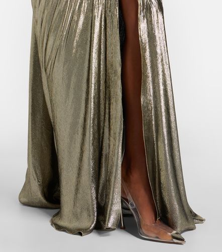 Abito lungo Dakota in chiffon con lamé - Maria Lucia Hohan - Modalova