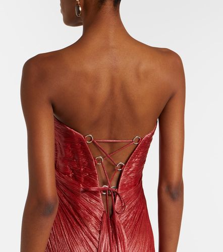 Rachel draped silk muslin bustier gown - Maria Lucia Hohan - Modalova