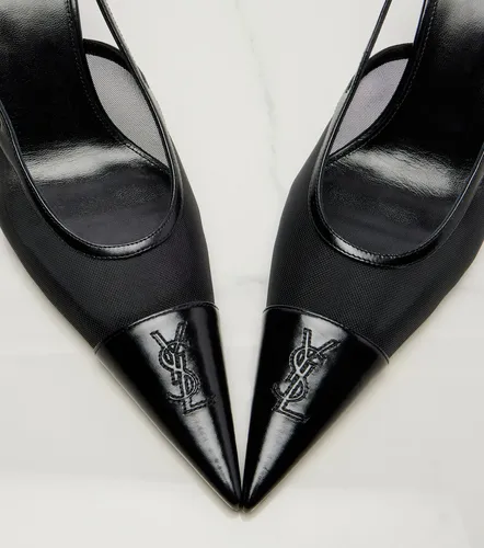 Slingback-Pumps Renée aus Mesh und Leder - Saint Laurent - Modalova