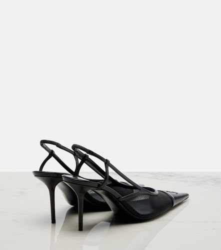 Salones destalonados Renée de malla y piel - Saint Laurent - Modalova