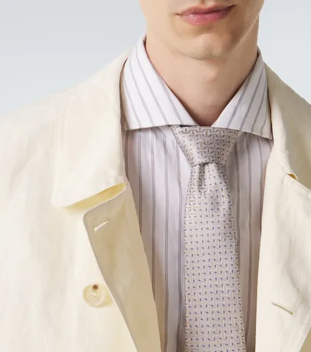 Corbata Archivio de jacquard de seda con lunares - Giorgio Armani - Modalova