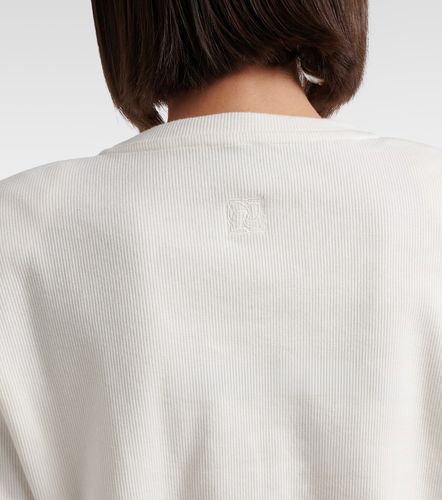 Cropped cotton-blend T-shirt - Magda Butrym - Modalova